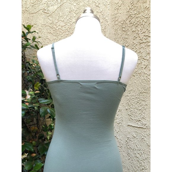 Dusty Sage Green Cami Bodycon Mini Dress - Picture 8 of 10